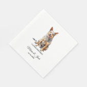 Serviette En Papier Australian Cattle Dog Pet Cocktail Mariage (Coin)