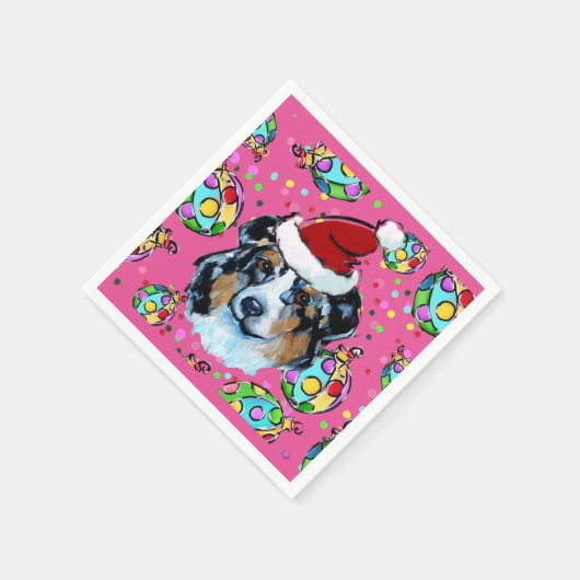 SERVIETTE EN PAPIER AUSTRALIAN SHEPHERD (Coin)