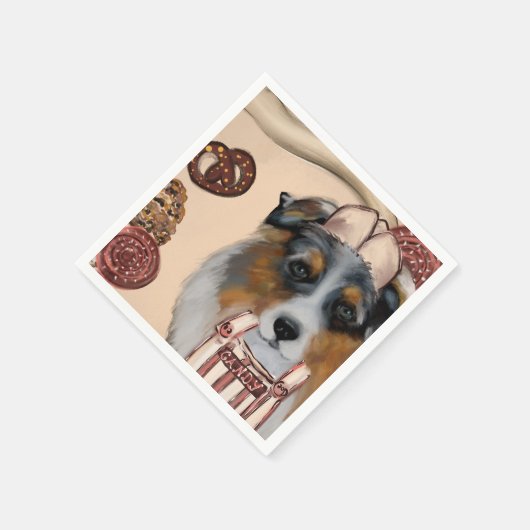 SERVIETTE EN PAPIER AUSTRALIAN SHEPHERD (Coin)