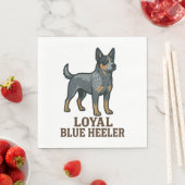 Serviette En Papier Australian Shepherd (En situation)