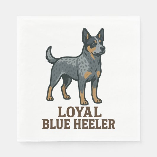 Serviette En Papier Australian Shepherd (Devant)