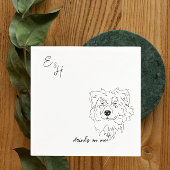 Serviette En Papier Australian Shepherd Chien Mariage Cocktail Serviet