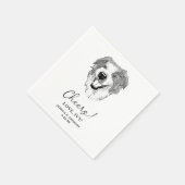 Serviette En Papier Australian Shepherd Dog Personnalisé (Coin)