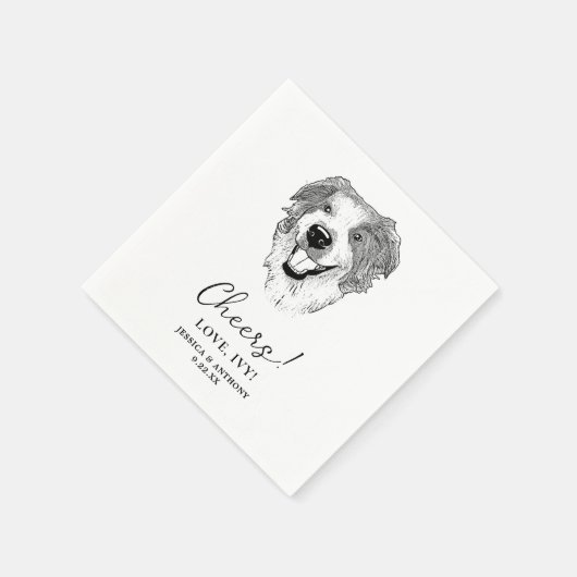 Serviette En Papier Australian Shepherd Dog Personnalisé (Coin)