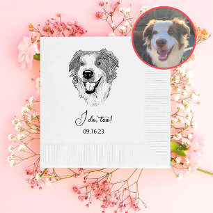 Serviette En Papier Australian Shepherd Dog Personnalisé Je fais aussi