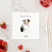 Serviette En Papier Australian Shepherd Mariage Cocktail serviettes (En situation)