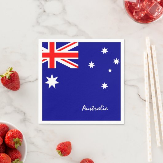 Serviette En Papier Australie & Australie Flag party mode / Aussie (En situation)