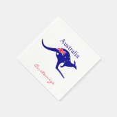 Serviette En Papier Australie Drapeau Kangaroo Thunder_Cove (Coin)