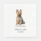 Serviette En Papier Australien Terrier Pet Cocktail Mariage (Devant)