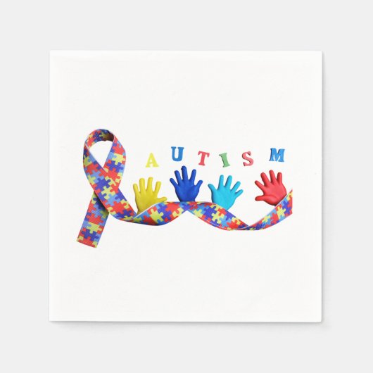 Serviette En Papier Autism (Devant)