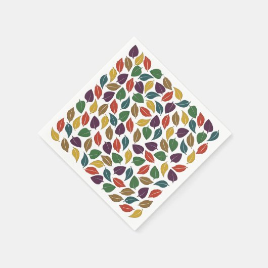 Serviette En Papier Automne (Coin)