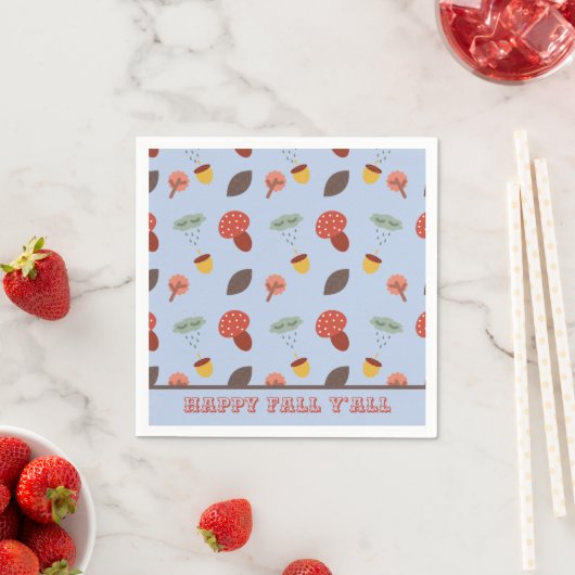 Serviette En Papier Automne (En situation)