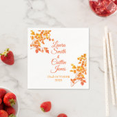 Serviette En Papier Automne (En situation)