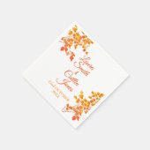 Serviette En Papier Automne (Coin)