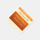Serviette En Papier Automne Amber Skies Mariage Événement Ombre Orange (Coin)