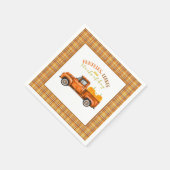 Serviette En Papier Automne Anniversaire Camion Napkin (Coin)