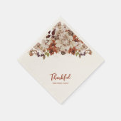 Serviette En Papier Automne/Automne Amis donnant / Merci Dîner (Coin)