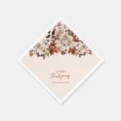 Serviette En Papier Automne/Automne Amis donnant / Merci Dîner (Coin)