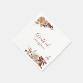 Serviette En Papier Automne/Automne Amis donnant / Merci Dîner (Coin)