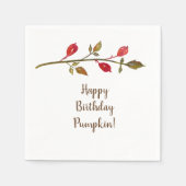 Serviette En Papier Automne, Automne Anniversaire Personnalisé Papier  (Devant)