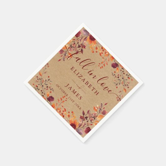 Serviette En Papier Automne Automne Automne Automne Automne Automne Fl (Coin)