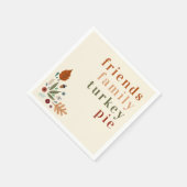 Serviette En Papier Automne Automne Automne Thanksgiving Dîner (Coin)