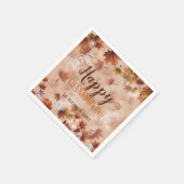 Serviette En Papier Automne Automne Bon thanksgiving Feuille Brown (Coin)