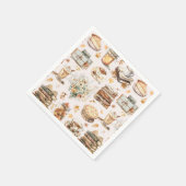 Serviette En Papier Automne Automne Favori Motif esthétique essentiel (Coin)