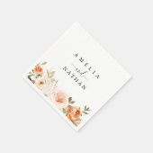 Serviette En Papier Automne Automne Mariage de l'aquarelle (Coin)
