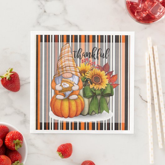 Serviette En Papier Automne belle collection populaire Thanksgiving (En situation)