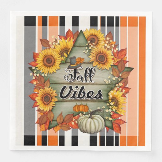 Serviette En Papier Automne Belle Collection tendance Thanksgiving (Devant)