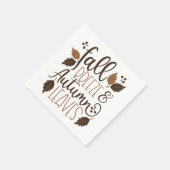 Serviette En Papier Automne Breeze Feuilles d'automne (Coin)