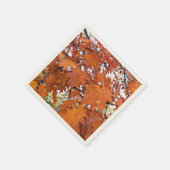 Serviette En Papier Automne Chêne Feuille Floral (Coin)