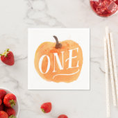 Serviette En Papier Automne Citrouille Automne | Premier anniversaire (En situation)