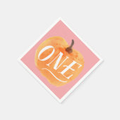 Serviette En Papier Automne Citrouille Automne | Premier Anniversaire  (Coin)