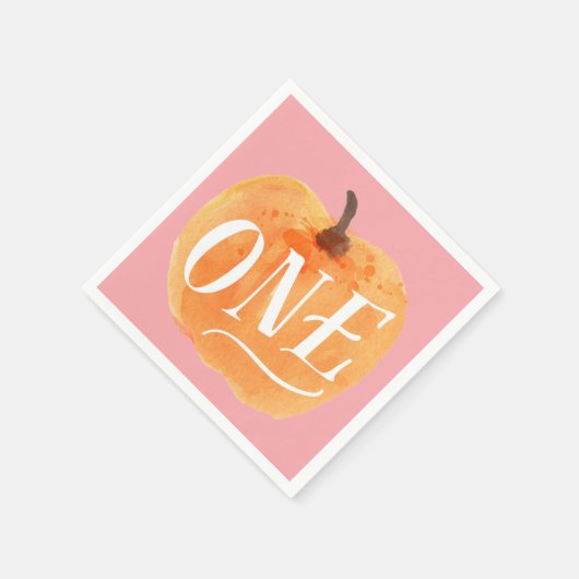 Serviette En Papier Automne Citrouille Automne | Premier Anniversaire  (Coin)