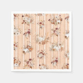 Serviette En Papier Automne Citrouille Floral Baby shower (Devant)