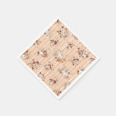 Serviette En Papier Automne Citrouille Floral Baby shower (Coin)