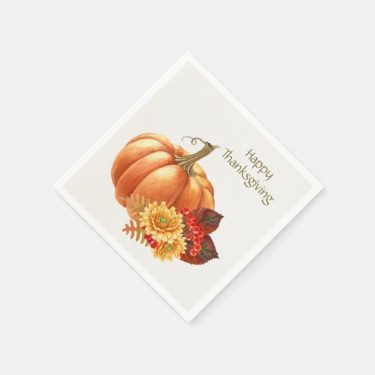 Serviette En Papier Automne Citrouille Napkin automne (Coin)