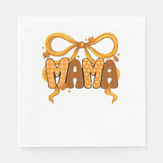 Serviette En Papier Automne Coquette Mama - Cosy Automne esthétique av (Devant)