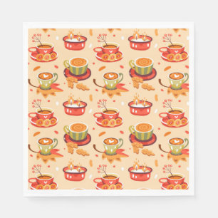 Serviette En Papier Automne Cosy Citrouille épices serviettes