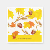 Serviette En Papier Automne d'or (Devant)
