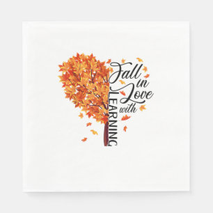Serviette En Papier Automne Enseignant Tombe Amoureux Avec Apprentissa