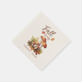 Serviette En Papier Automne Est Ma Couleur Préférée - Champignons & Fe (Coin)