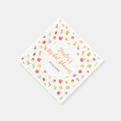 Serviette En Papier Automne Fête des mariées de récolte d'automne (Coin)