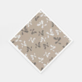 Serviette En Papier Automne Feuillage Feuille Motif Brown (Coin)