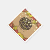 Serviette En Papier Automne Feuille Citrouille Thanksgiving Dîner (Coin)