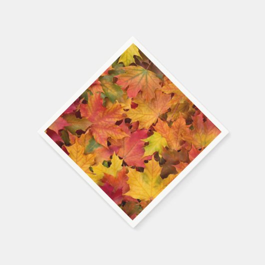Serviette En Papier Automne Feuilles Automne Couleur Mariage Cocktail (Coin)