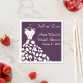 Serviette En Papier Automne Feuilles Mariage Fête des mariées robe (En situation)