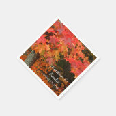 Serviette En Papier Automne Feuilles Mariage Napkins (Coin)